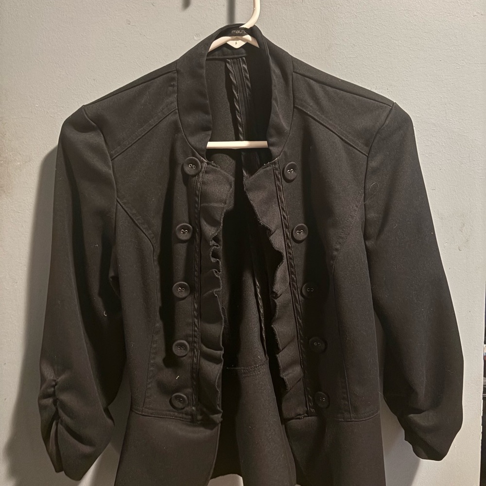 Maurices Black Button-Up Blazer